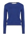 Shirtaporter Woman Sweater Blue Size 6 Cotton