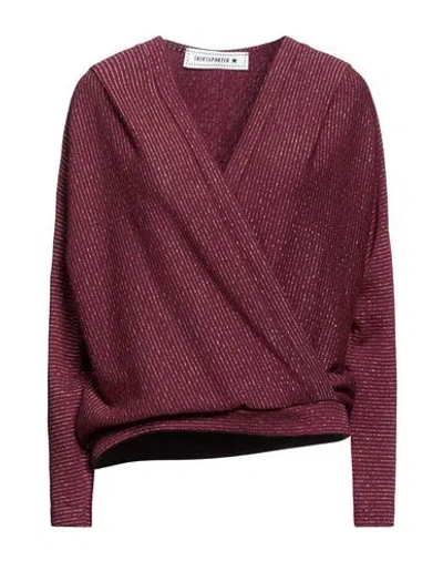 Shirtaporter Woman Sweater Brick Size S Polyester, Viscose, Elastane, Polyamide In Red
