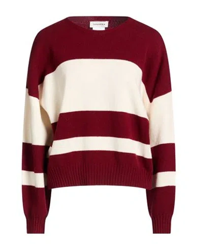 Shirtaporter Woman Sweater Burgundy Size S Wool In Red