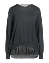 Shirtaporter Woman Sweater Charcoal Size 10 Merino Wool