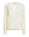 Shirtaporter Woman Sweater Cream Size 12 Merino Wool