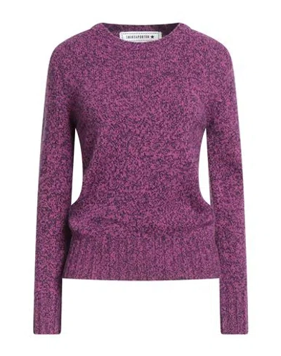 Shirtaporter Woman Sweater Fuchsia Size 8 Wool