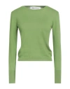 Shirtaporter Woman Sweater Green Size 6 Cotton