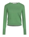 Shirtaporter Woman Sweater Green Size 8 Cotton