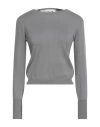 Shirtaporter Woman Sweater Grey Size 8 Cotton