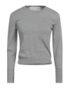 Shirtaporter Woman Sweater Grey Size 8 Cotton