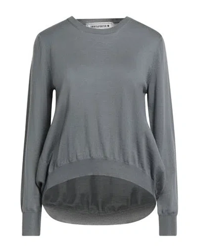 Shirtaporter Woman Sweater Grey Size 8 Merino Wool