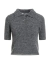 Shirtaporter Woman Sweater Grey Size M Polyamide, Wool, Alpaca Wool, Elastane