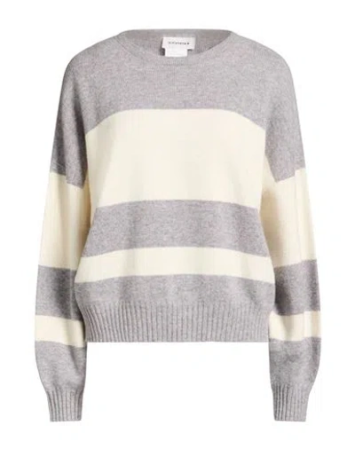 Shirtaporter Woman Sweater Grey Size S Wool In Gray