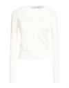Shirtaporter Woman Sweater Ivory Size 6 Cotton In White