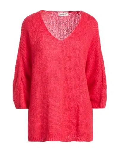 Shirtaporter Woman Sweater Magenta Size L Acrylic, Polyamide, Mohair Wool, Wool In Pink