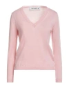 Shirtaporter Woman Sweater Pink Size 12 Merino Wool