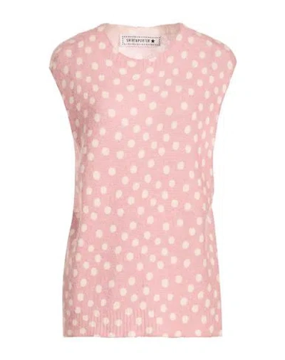 Shirtaporter Woman Sweater Pink Size L Acrylic, Polyamide, Alpaca Wool, Wool