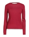 Shirtaporter Woman Sweater Red Size 6 Merino Wool
