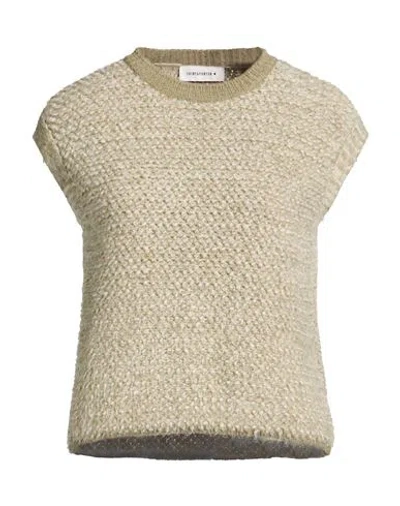 Shirtaporter Woman Sweater Sage Green Size M Acrylic, Polyamide, Viscose, Wool In Neutral