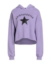Shirtaporter Woman Sweatshirt Lilac Size L Cotton