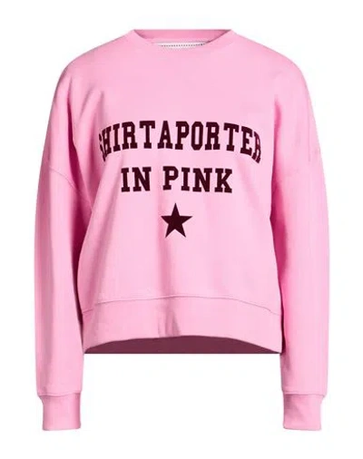 Shirtaporter Woman Sweatshirt Pink Size Xl Cotton In Gray