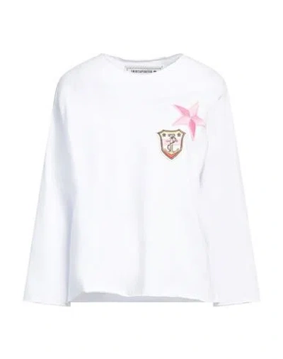 Shirtaporter Woman Sweatshirt White Size 10 Cotton