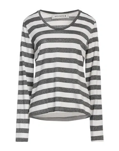 Shirtaporter Woman T-shirt Black Size 6 Viscose, Lurex, Elastane