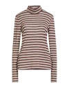 Shirtaporter Woman T-shirt Burgundy Size L Viscose, Polyester, Lurex In Red