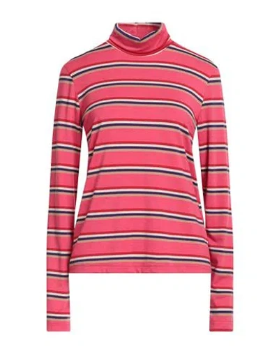 Shirtaporter Woman T-shirt Fuchsia Size L Viscose, Polyester, Elastane In Pink