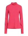 Shirtaporter Woman T-shirt Fuchsia Size L Viscose, Polyester, Elastane