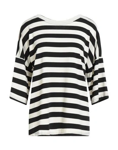 Shirtaporter Woman T-shirt Ivory Size M Viscose, Polyester, Elastane In White