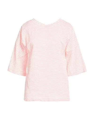 Shirtaporter Woman T-shirt Pink Size Xl Cotton, Polyester