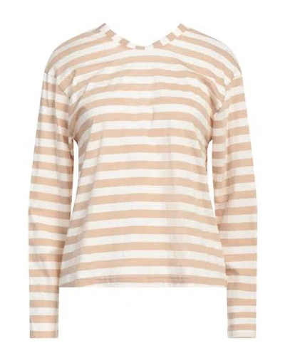 Shirtaporter Woman T-shirt Sand Size S Cotton In Beige