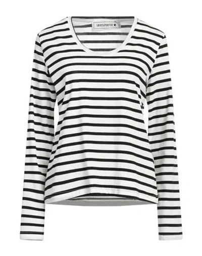 Shirtaporter Woman T-shirt White Size 10 Cotton, Elastane