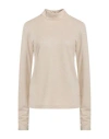 Shirtaporter Woman Top Beige Size 8 Viscose, Polyester, Elastane In Animal Print