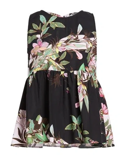 Shirtaporter Woman Top Black Size 10 Cotton In Brown