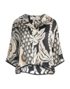 Shirtaporter Woman Top Black Size 8 Silk, Elastane In Black