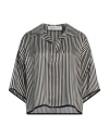 Shirtaporter Woman Top Black Size 10 Viscose, Silk