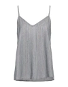 Shirtaporter Woman Top Blue Size 8 Viscose, Cotton, Polyester, Lurex In Blue