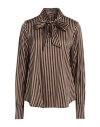 Shirtaporter Woman Top Camel Size 10 Viscose, Elastane