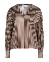 Shop Shirtaporter Woman Top Camel Size 10 Viscose, Elastane