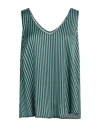 Shirtaporter Woman Top Deep Teal Size 10 Viscose In Green