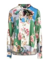 Shirtaporter Woman Top Green Size 10 Viscose, Elastane