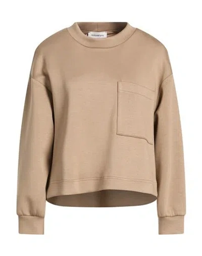 Shirtaporter Woman Top Light Brown Size 10 Polyester
