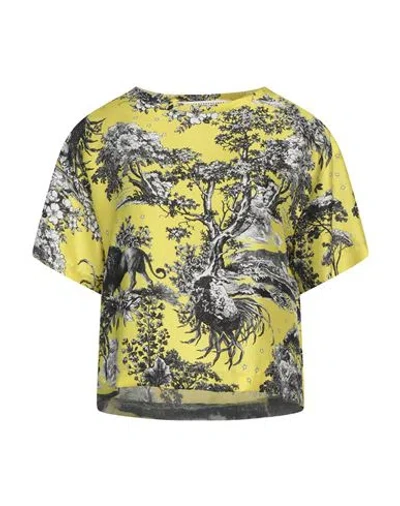 Shirtaporter Woman Top Lime Green Size 10 Polyester