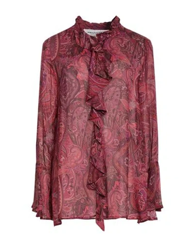 Shirtaporter Woman Top Magenta Size 12 Viscose In Purple