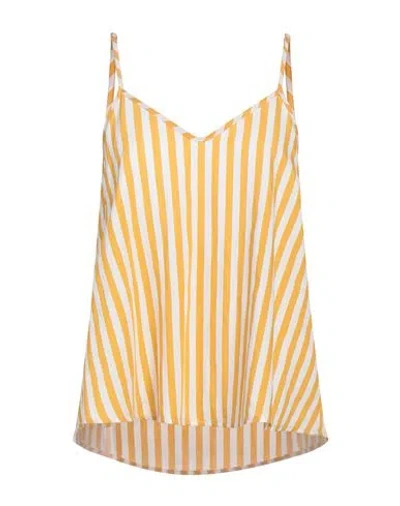 Shirtaporter Woman Top Marigold Size 10 Viscose In Yellow
