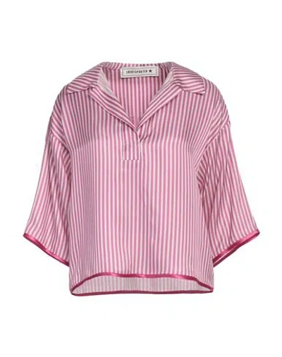 SHIRTAPORTER SHIRTAPORTER WOMAN TOP MAUVE SIZE 8 VISCOSE, SILK