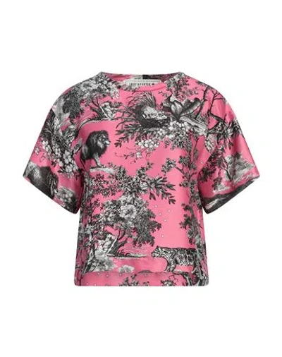 Shirtaporter Woman Top Pink Size 10 Polyester