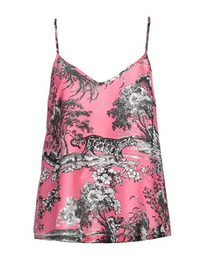 Shirtaporter Woman Top Pink Size 10 Polyester