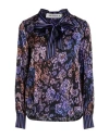 Shirtaporter Woman Top Purple Size 8 Viscose, Elastane