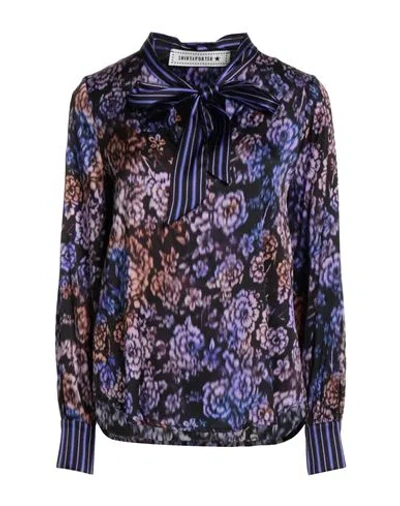 Shirtaporter Woman Top Purple Size 8 Viscose, Elastane