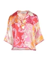 Shirtaporter Woman Top Red Size 10 Silk, Elastane In Red