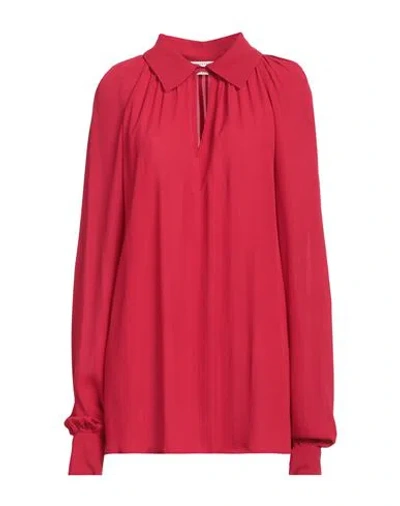 Shirtaporter Woman Top Red Size 12 Rayon